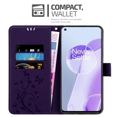 OnePlus 9RT 5G Pungetui Cover Case (Lilla)