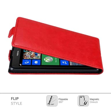 Nokia Lumia 625 Pungetui Flip Cover (Rød)