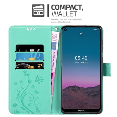 Nokia 5.4 Pungetui Cover Case (Turkis)