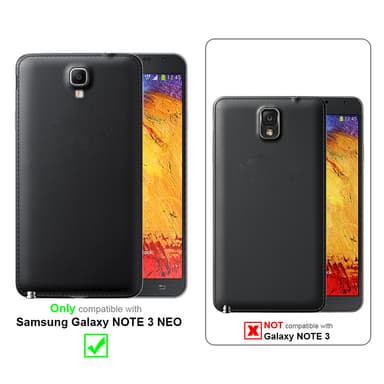 Samsung Galaxy NOTE 3 NEO Pungetui Cover Case (Grå)