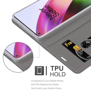 OnePlus 8 Pungetui Cover Case (Grå)