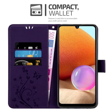Samsung Galaxy A32 4G Pungetui Cover Case (Lilla)