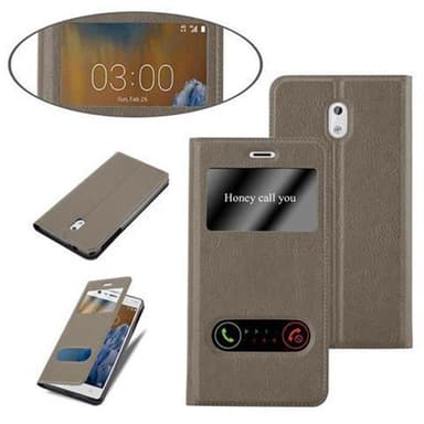 Pungetui Nokia 3 2017 Cover Case (Brun)