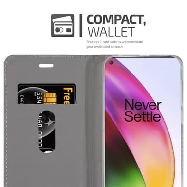OnePlus 8 Pungetui Cover Case (Grå)
