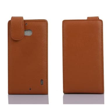 Nokia Lumia 929 / 930 Pungetui Flip Cover (Brun)