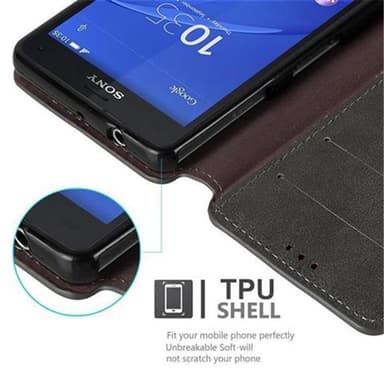 Sony Xperia Z3 COMPACT Pungetui Cover Case (Grå)