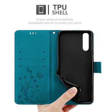 Sony Xperia 10 II Pungetui Cover Case (Blå)