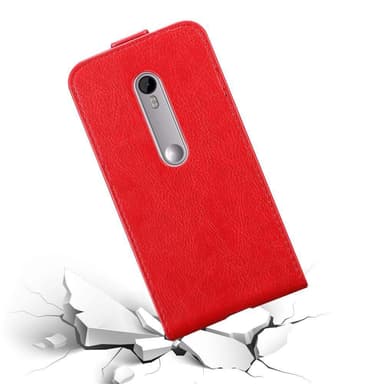 Motorola MOTO G3 Pungetui Flip Cover (Rød)