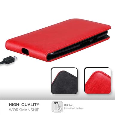 Motorola MOTO G3 Pungetui Flip Cover (Rød)