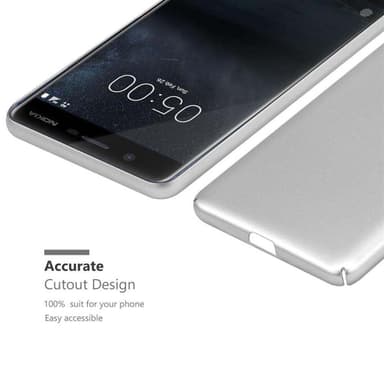 Nokia 5 2017 Cover Etui Case (Sølv)