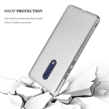 Nokia 5 2017 Cover Etui Case (Sølv)