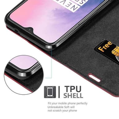 OnePlus 6T Cover Etui Case (Rød)