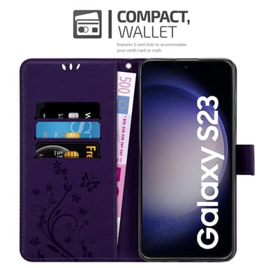 Samsung Galaxy S23 Pungetui Cover Case (Lilla)