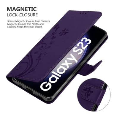 Samsung Galaxy S23 Pungetui Cover Case (Lilla)
