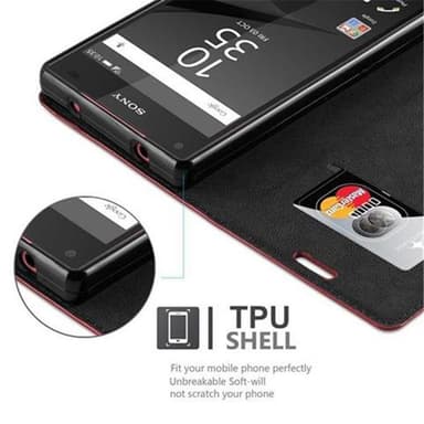 Sony Xperia Z5 COMPACT Cover Etui Case (Rød)