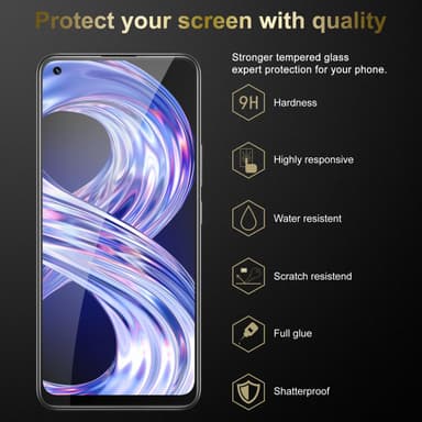 Realme 8 4G / 8 PRO Skærmbeskytter Beskyttelsesglas