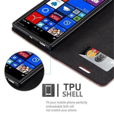 Nokia Lumia 830 Cover Etui Case (Brun)