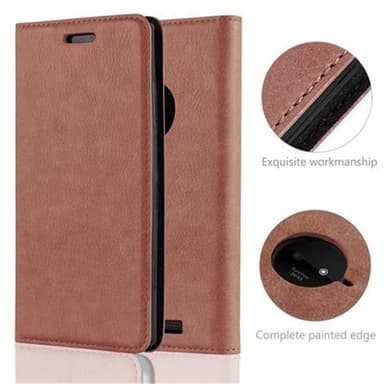 Nokia Lumia 830 Cover Etui Case (Brun)