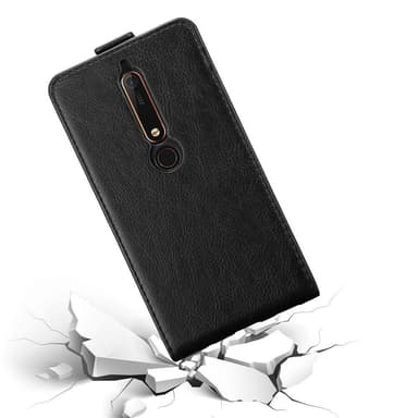 Nokia 6.1 Pungetui Flip Cover (Sort)