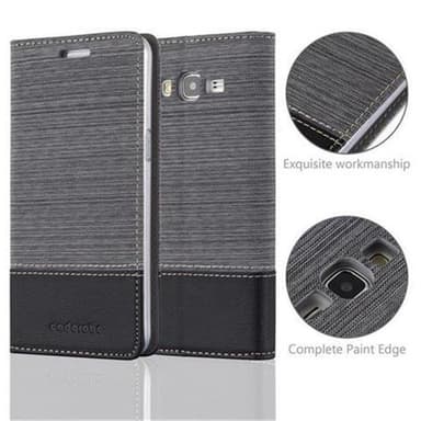Samsung Galaxy GRAND PRIME Pungetui Cover Case (Grå)