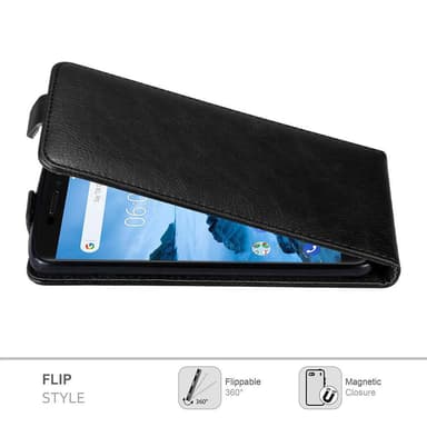 Nokia 6.1 Pungetui Flip Cover (Sort)