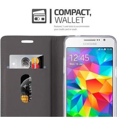 Samsung Galaxy GRAND PRIME Pungetui Cover Case (Grå)