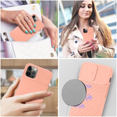 iPhone 12 / 12 PRO Cover Etui Case (Lyserød)