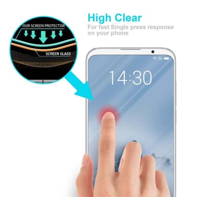 MEIZU 16TH Skærmbeskytter Beskyttelsesglas