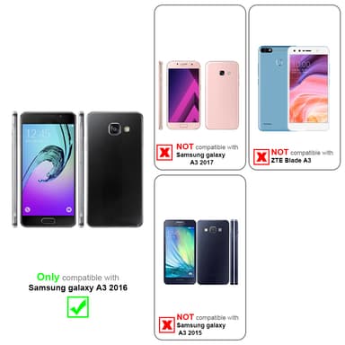 Cover Samsung Galaxy A3 2016 Etui Case (Rød)