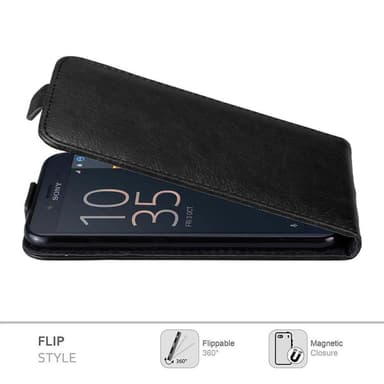 Sony Xperia X COMPACT Pungetui Flip Cover (Sort)