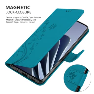 OnePlus 10 PRO 5G Pungetui Cover Case (Blå)