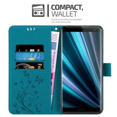 Sony Xperia XZ3 Pungetui Cover Case (Blå)