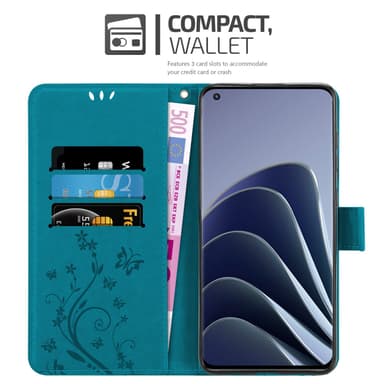 OnePlus 10 PRO 5G Pungetui Cover Case (Blå)