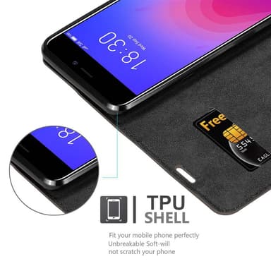 MEIZU M6 Cover Etui Case (Brun)