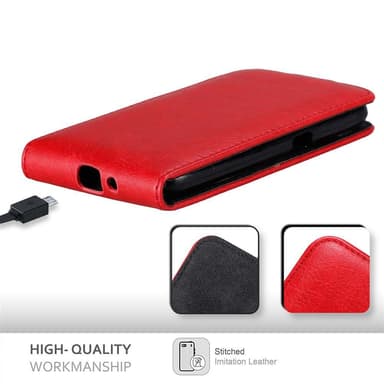 Samsung Galaxy J1 2016 Pungetui Flip Cover (Rød)