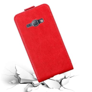 Samsung Galaxy J1 2016 Pungetui Flip Cover (Rød)
