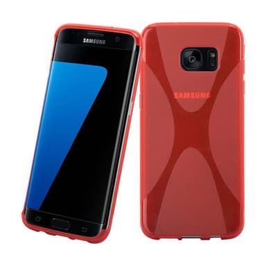Samsung Galaxy S7 EDGE Etui Case Cover (Rød)