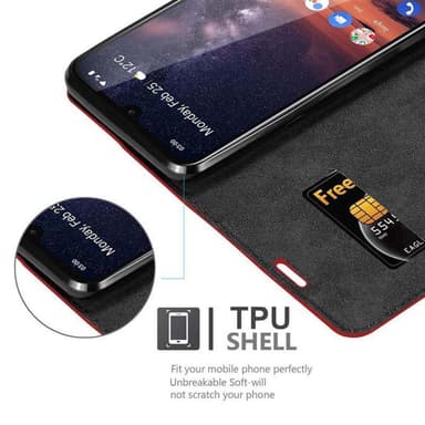 Nokia 3.2 Cover Etui Case (Rød)
