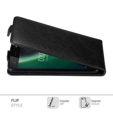 Nokia 2 2017 Pungetui Flip Cover (Sort)