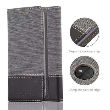 Motorola MOTO C PLUS Pungetui Cover Case (Grå)