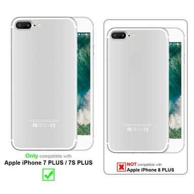 iPhone 7 PLUS / 7S PLUS Cover TPU Etui (Sort)