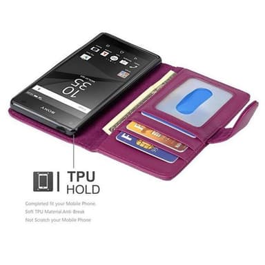 Sony Xperia Z5 COMPACT Pungetui Cover (Lilla)
