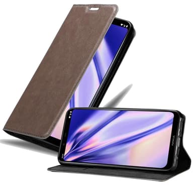 Nokia 8.1 Cover Etui Case (Brun)