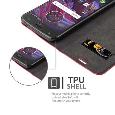 Motorola MOTO X4 Cover Etui Case (Rød)