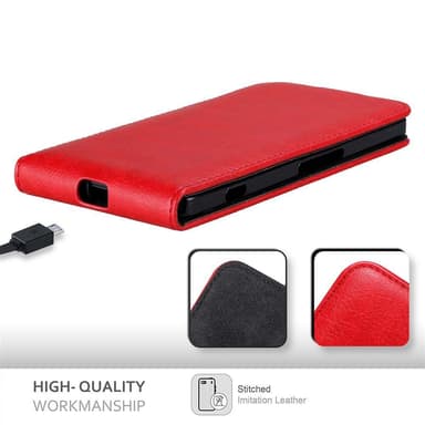 Nokia Lumia 950 XL Pungetui Flip Cover (Rød)