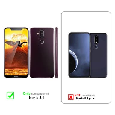 Nokia 8.1 Cover Etui Case (Sort)