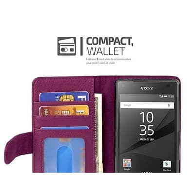 Sony Xperia Z5 COMPACT Pungetui Cover (Lilla)