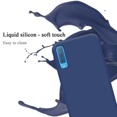 Samsung Galaxy A7 2018 Cover Etui Case (Blå)