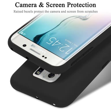 Samsung Galaxy S6 EDGE PLUS Cover Etui Case (Sort)