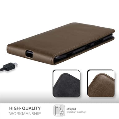 Nokia Lumia 1320 Pungetui Flip Cover (Brun)